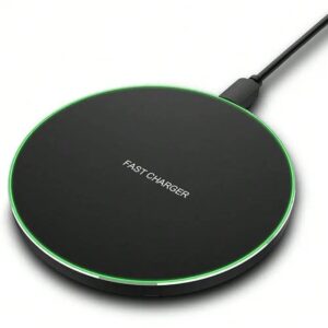 Fast Wireless Charging Pad with USB-C Input for Phones and Earbuds