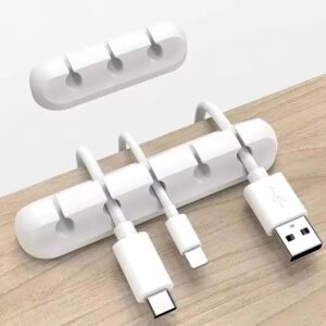 Silicone Cable Organizer Clips for Desk and Charging Cable Management